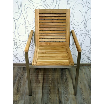 Zahradní židle TEAKLINE 15095A 86x58x55 cm tekové dřevo