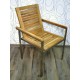 Zahradní židle TEAKLINE 15095A 86x58x55 cm tekové dřevo