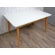 Jídelní stůl rozkládací LINDHOLM 17069A 76x90x140 cm MDF dub masiv