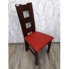 Jídelní židle 21066A 96x32x50 cm imitace kůže dřevo