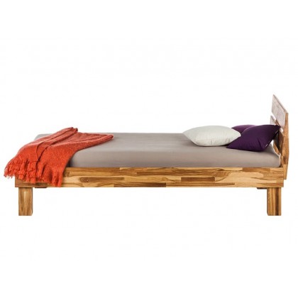Manželská postel ARESWOOD 21182A 75x206x126 cm dub masiv tmavý Manželská postel ARESWOOD 21182A 75x206x126 cm dub masiv tmavý