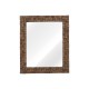 Zrcadlo ABADI FLUR 21376A 76x63x5 cm dřevo mango masiv
