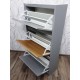 Botník předsíňový SANZA II 21438 A 123x68x25 cm MDF dřevolaminát dekor dub barva šedivá