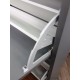 Botník předsíňový SANZA II 21438 A 123x68x25 cm MDF dřevolaminát dekor dub barva šedivá