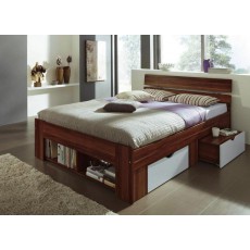 Manželská postel BADER 22873A 146x212x84 cm 4 x šuplík dřevolaminát dekor ořech