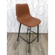 Barová židle 23681A 103x42x50 cm imitace kůže kov