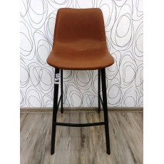 Barová židle 23681A 103x42x50 cm imitace kůže kov