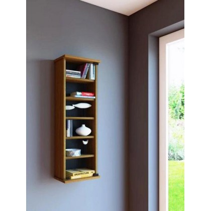 Závěsná vitrína LOPOSA 23037A 92x31x18 cm dřevolaminát dekor rustikální dub