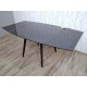 Jídelní stůl rozkládací ATASSU 15640A, 75x100x100/180 cm, sklo, kov