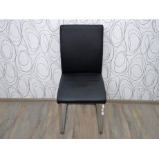 Jídelní židle AUGUSTA 16045A 108x38x52 cm kůže kov