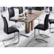 Kuchyňská židle MARCO 16013A 103x44x54 cm nerez imitace kůže barva černá