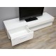 Skříňka pod TV 16222A 35x156x45 cm dřevolaminát barva bílá povrch lesklý