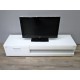 Skříňka pod TV 16222A 35x156x45 cm dřevolaminát barva bílá povrch lesklý