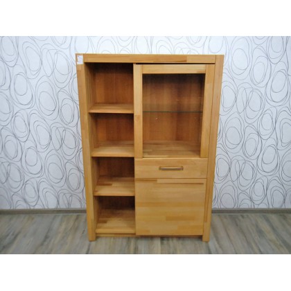 Vitrína knihovna skleník 16384A 146x98x40 cm buk masiv Vitrína knihovna skleník 16384A 146x98x40 cm buk masiv