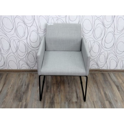 Kuchyňské křesílko SWAY 15974A 82x55x55 cm kov textilie