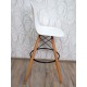 Barová židle stolička ALESSIO 16953A 108x47x54 cm plast bukové dřevo