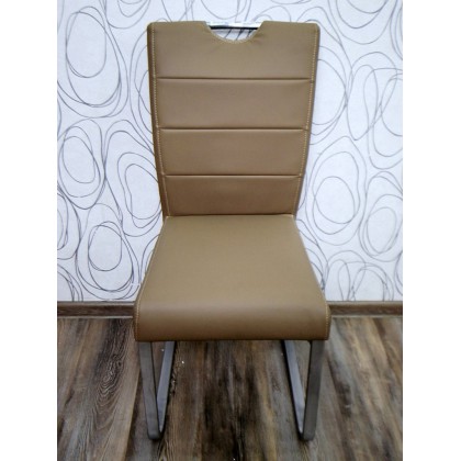 Čalouěná židle 19331A 98x38x54 cm imitace kůže kov