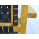 Zahradní židle CARACAS black 19203A 87x54x58 cm teakové dřevo polyratan